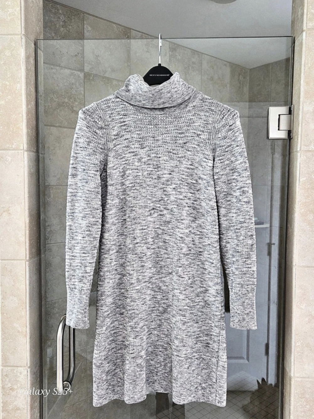 The GAP Gray Turtleneck Midi Dress, Like New, Sz XS